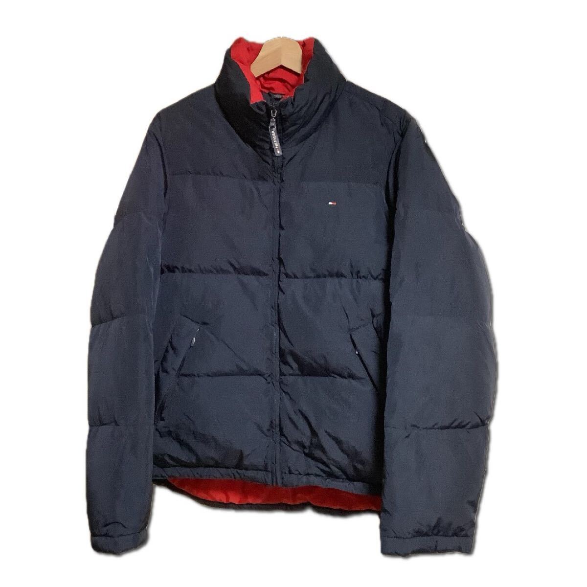 TOMMY HILFIGER トミーヒルフィガー ダウンジャケット ナイロンジャケット ネイビー ストリート カジュアル メンズ S拍卖