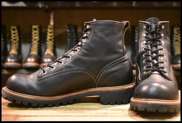 【7.5D 良品 16年】レッドウィング 2935 ビブラム ラインマン ブラック 黒 ラグソール LTT レースアップ ブーツ redwing HOPESMORE拍卖
