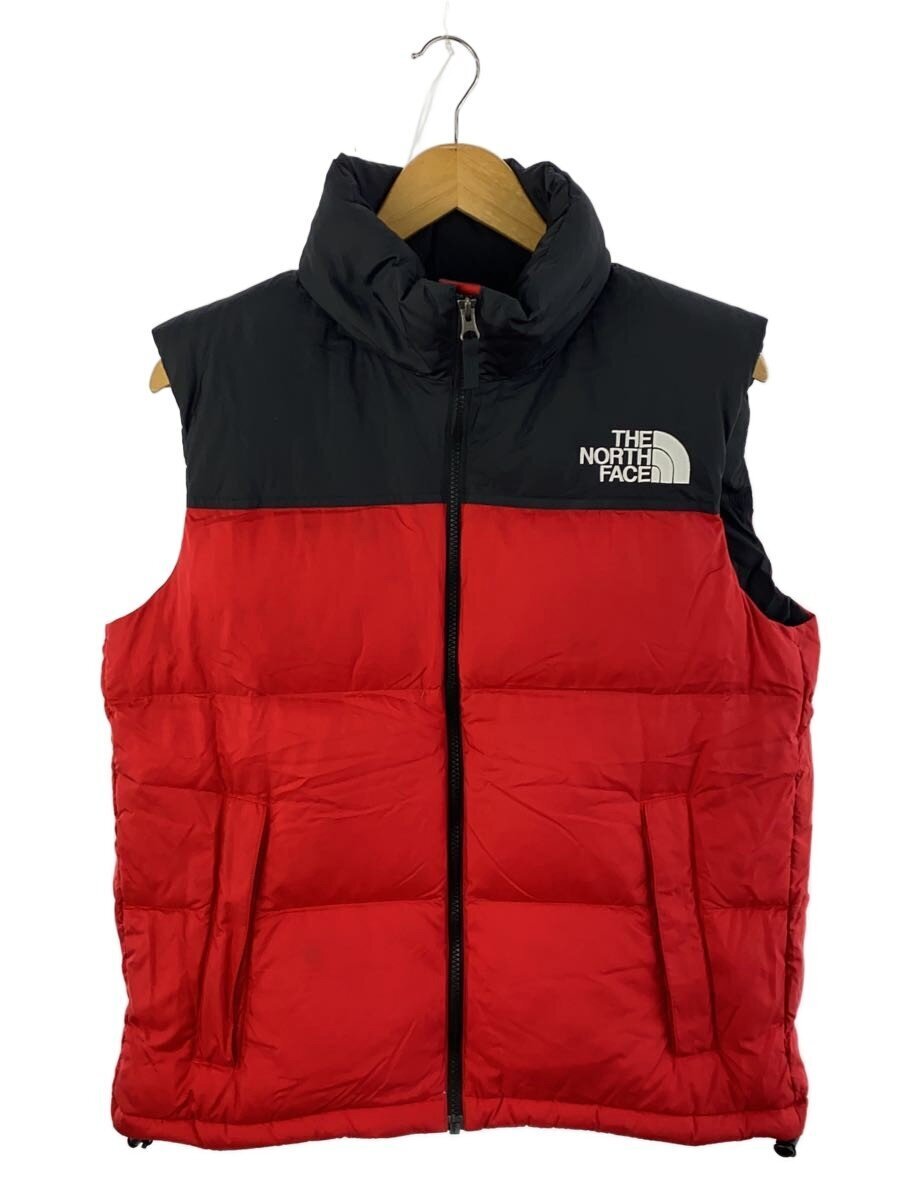 THE NORTH FACE◆NUPTSE VEST_ヌプシベスト/L/ナイロン/RED拍卖