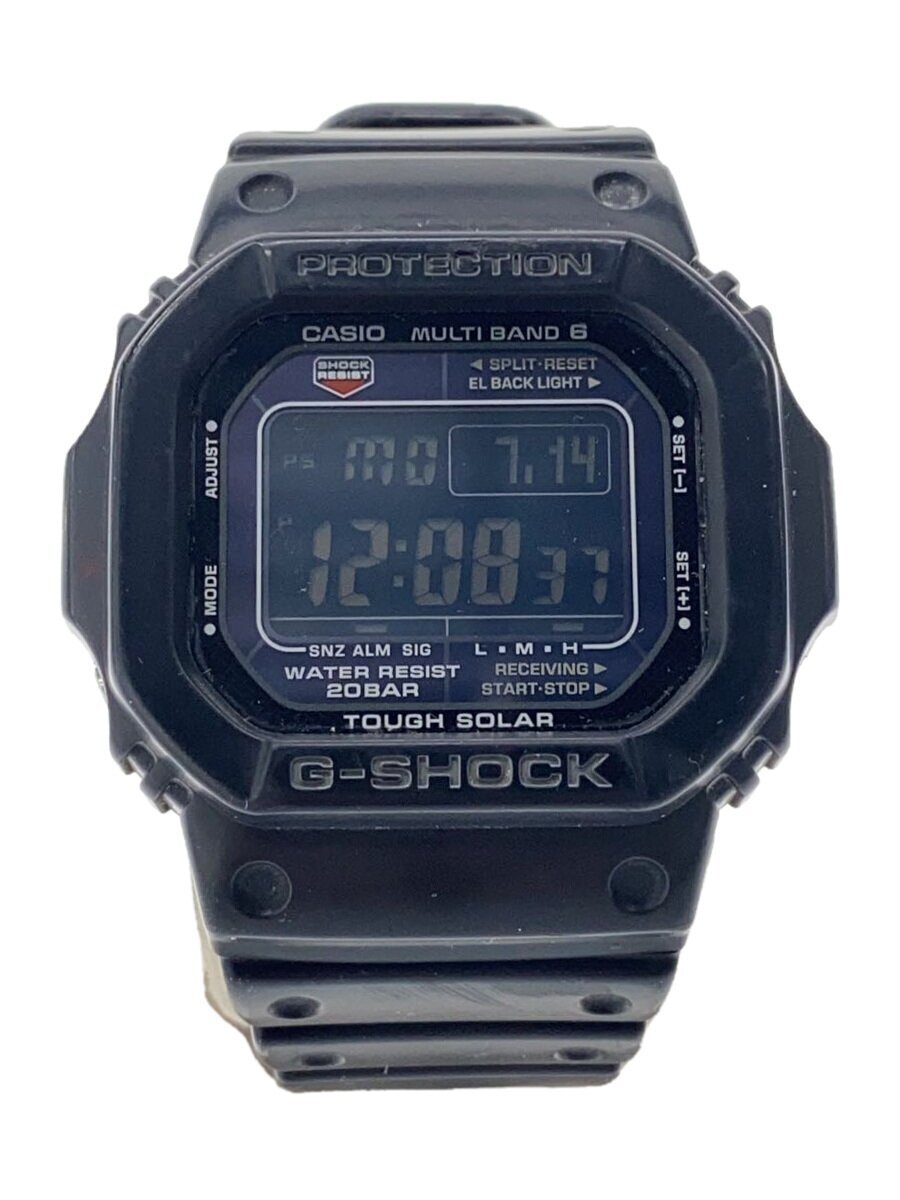 CASIO◆ソーラー腕時計_G-SHOCK/デジタル/ラバー/BLK/BLK//拍卖