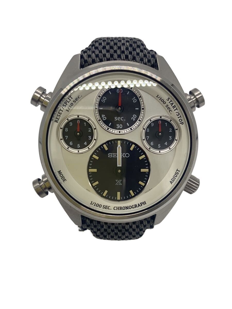SEIKO◆ソーラー腕時計/アナログ/-/SLV/GRY/8A50-00D0拍卖