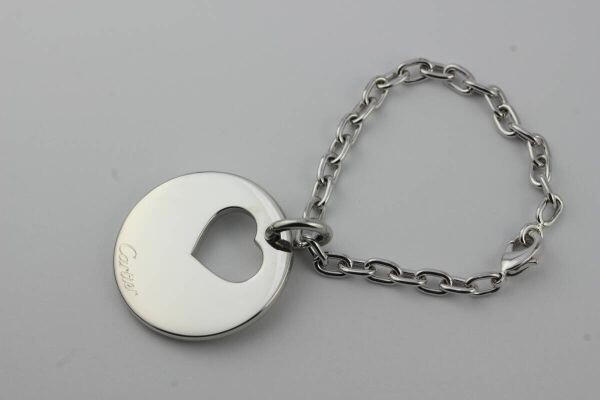 CARTIER カルティエ ハート キーチェーン チャーム 良品拍卖