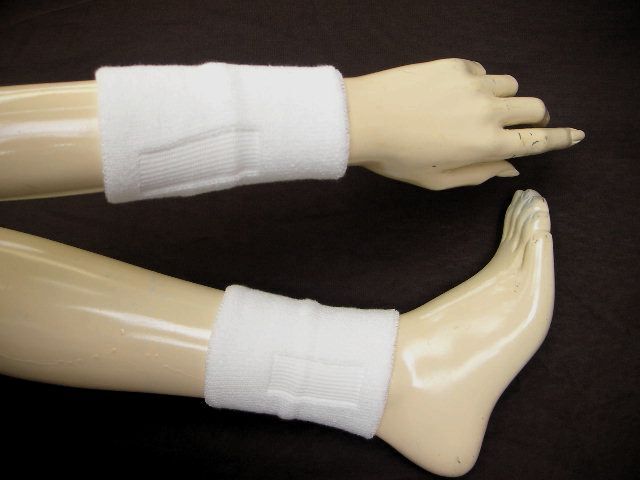 蔵出し新品!光電子繊維使用のリスト&アンクルサポーター2個/set フリーサイズ拍卖