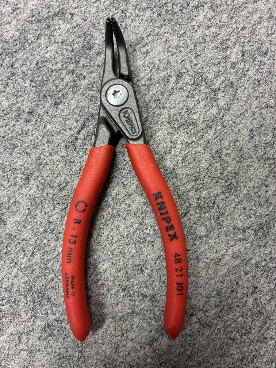 KNIPEX クニペックス 4821-J01 穴用精密スナップリングプライヤー 新品 未使用品拍卖