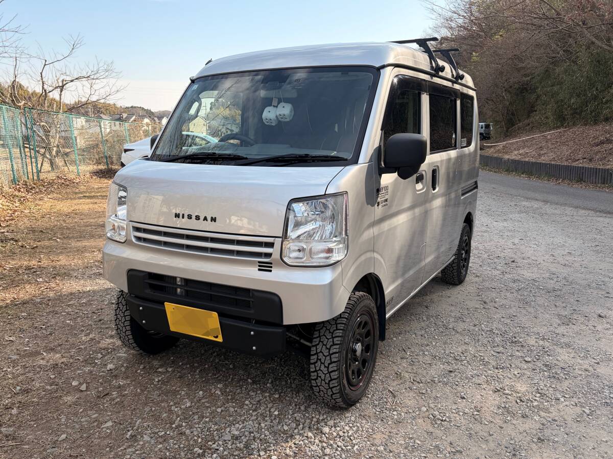 車中泊仕様日産クリッパーターボ・リフトアップ車検ほぼ満タンリチュウムイオン12V400ahその他おまけ多数拍卖