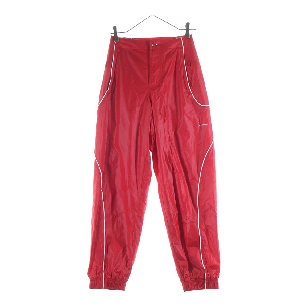 NIKE ナイキ × JACQUEMUS ジャックムス AS U NRG JACQUEMUS TRACK PANT メタルロゴ ナイロンパンツ FV5702-642 レッド拍卖
