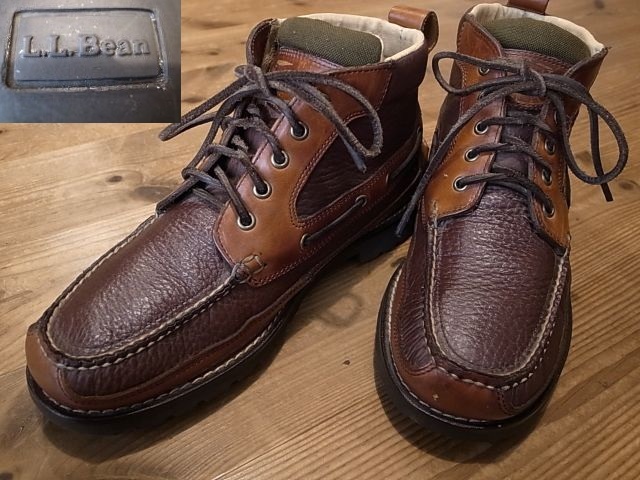 L.L.Bean エルエル ビーン 革靴 茶 Uチップ 編み上げ レザー ブーツ USA仕入 サイズ 10 1/2 D 約28.5㎝拍卖