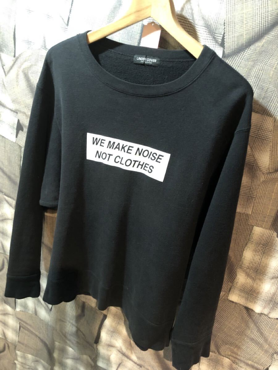 UNDERCOVER 17FW WE MAKE NOISE NOT CLOTHES アンダーカバー スウェット 2 コットン ブラック MUT9813-5 FK 拍卖