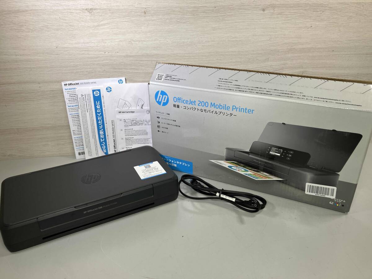 ジャンク 【現状品】HP Officejet 200 Mobile Printer モバイル インクジェット プリンター ブラック拍卖