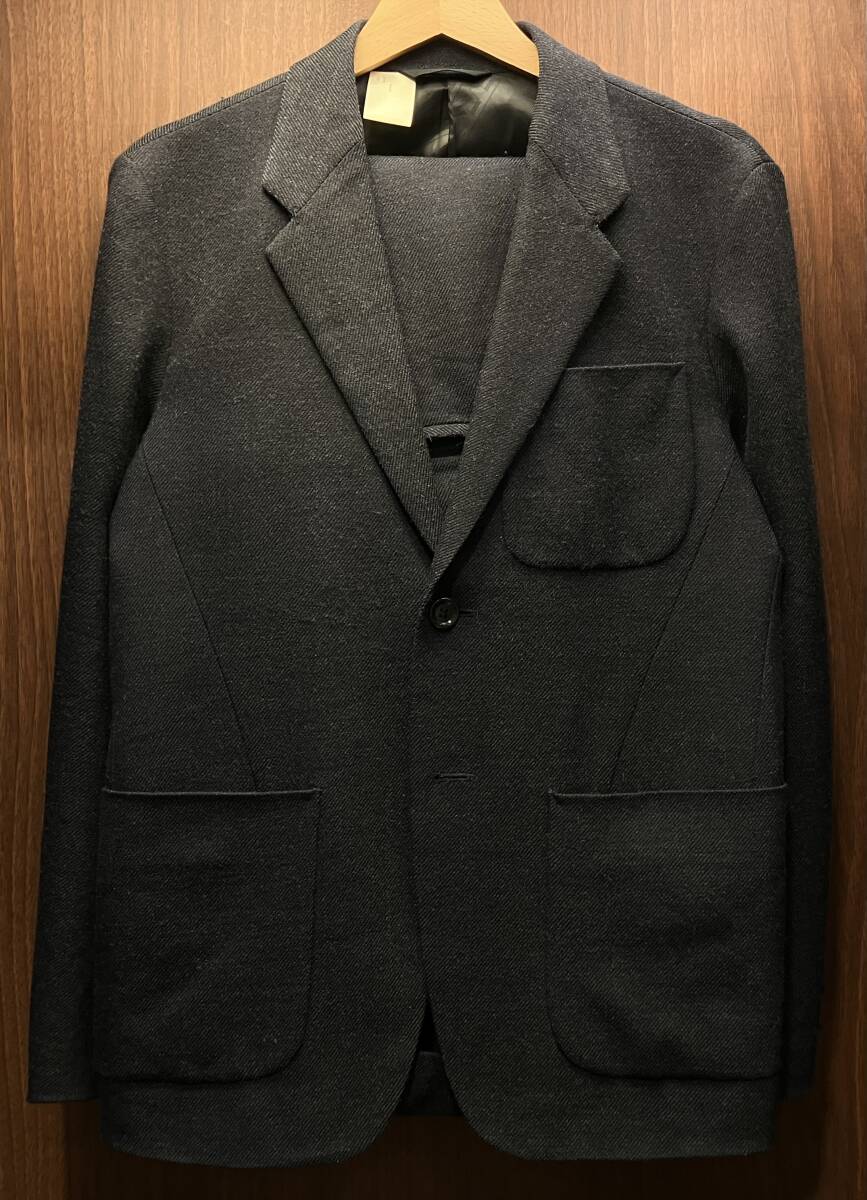 N.HOOLYWOOD エヌハリウッド ウール 2Bジャケット スラックス 132-JK02 132-PT03 サイズ36 ネイビー セットアップ 日本製拍卖