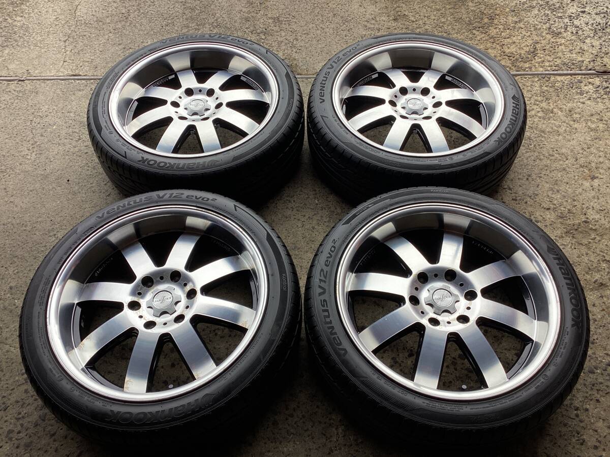 M9198 FABULOUS ファブレス 19インチ 7.5J +35 139.7/6H&225/45R19 ミゾ有 夏タイヤ 4本 ハイエース200系拍卖