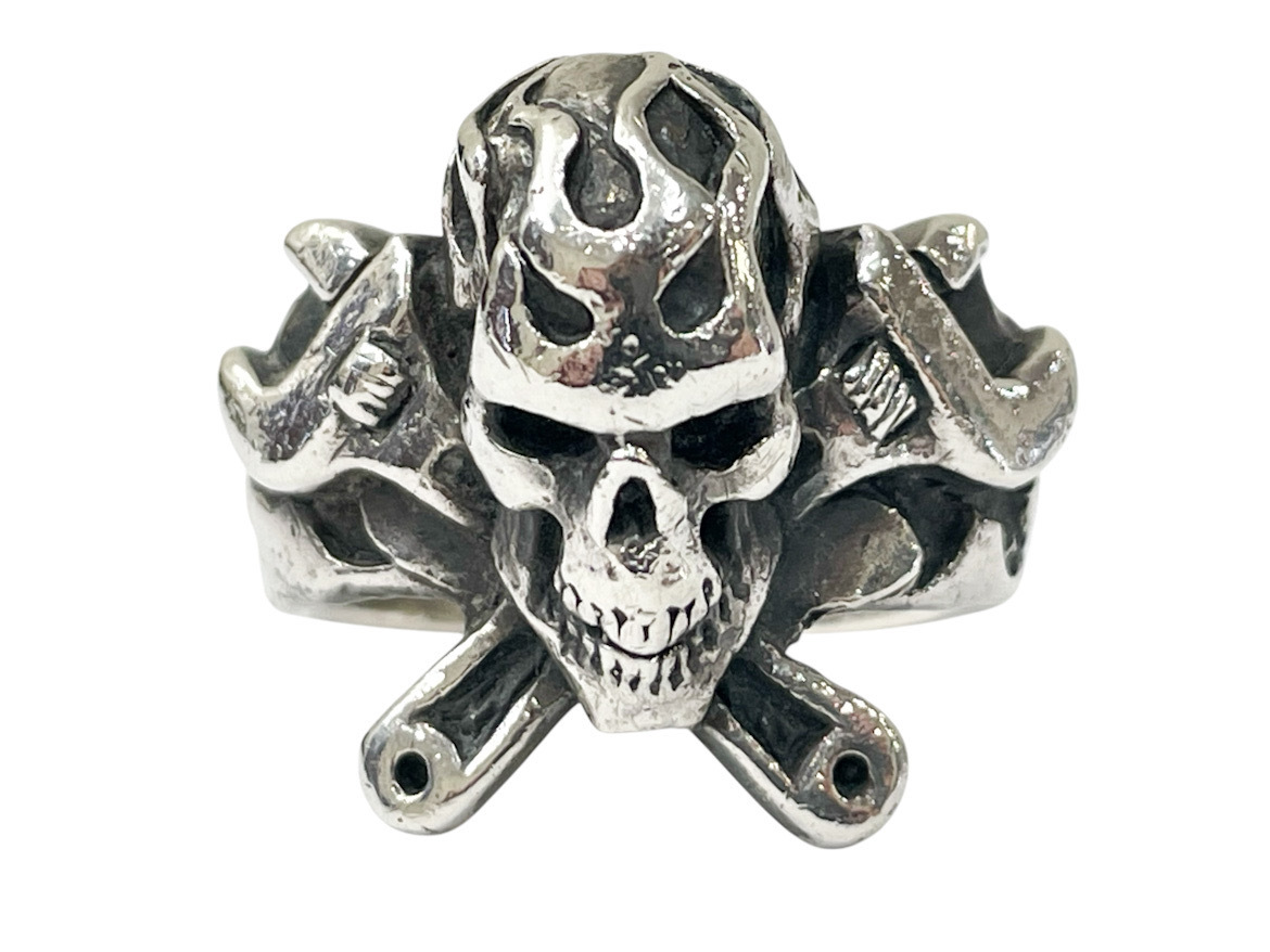 ギャランティカード付属 廃盤品 約19号 CRAZY PIG DESIGNS MANIC MECHANIC RING クレイジーピッグ マニックメカニックリング silver925拍卖