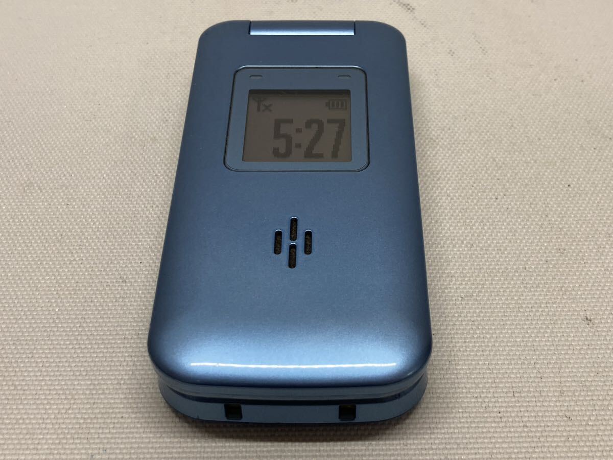 ◯概ね美品 SoftBank ソフトバンク 821T かんたんケータイ TOSHIBA 東芝 携帯電話 ガラケー ブルー a01d574dd拍卖