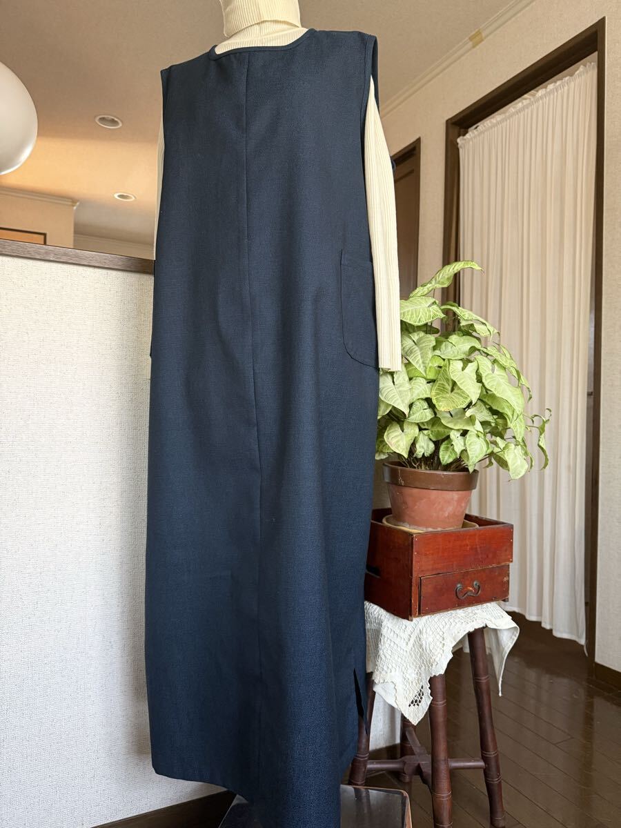 【着物リメイク】秋冬 上質ウール 着物ワンピース 細見え効果 ウール暖か 拍卖