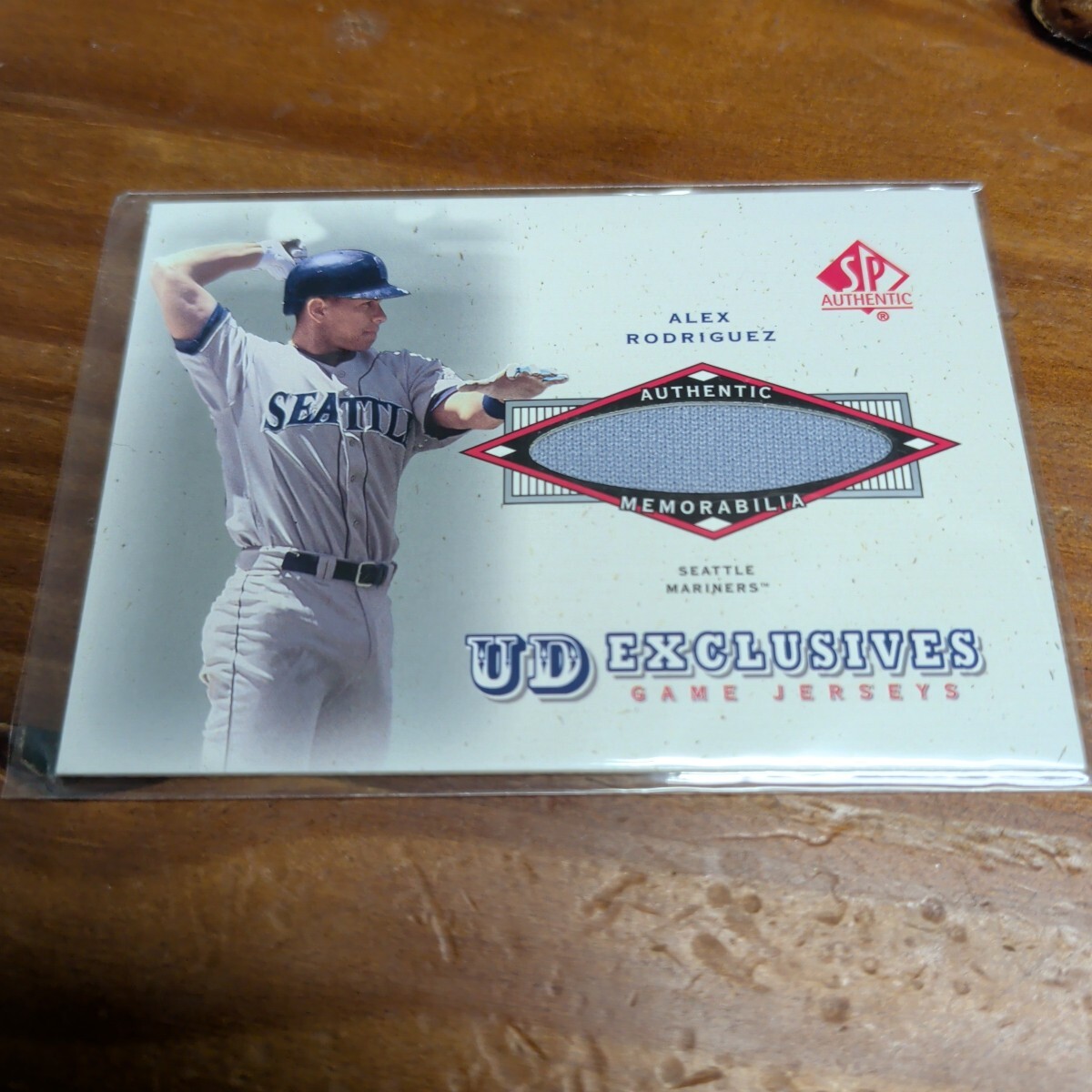 2001 SP authentic alex rodriguez material card拍卖