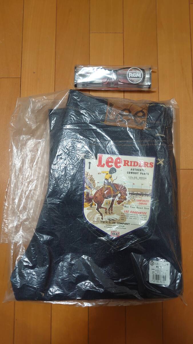 激レア Lee×奥田民生 101BZ デニムパンツ ノンウォッシュ W32+サングラス拍卖