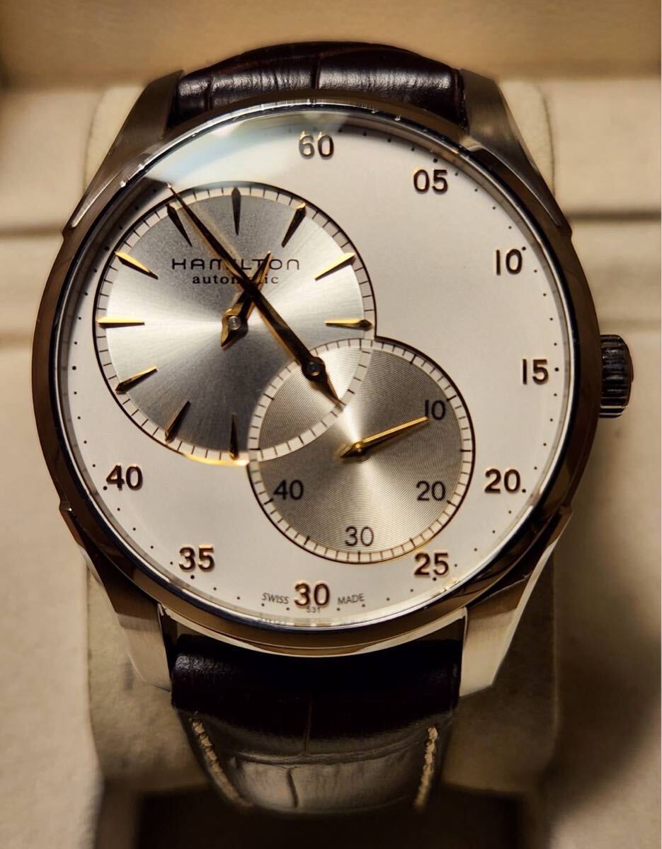 送料込み Hamilton Jazz Master Regulator Auto ハミルトン ジャズマスター レギュレーター 自動巻き 腕時計 カーキ khaki拍卖