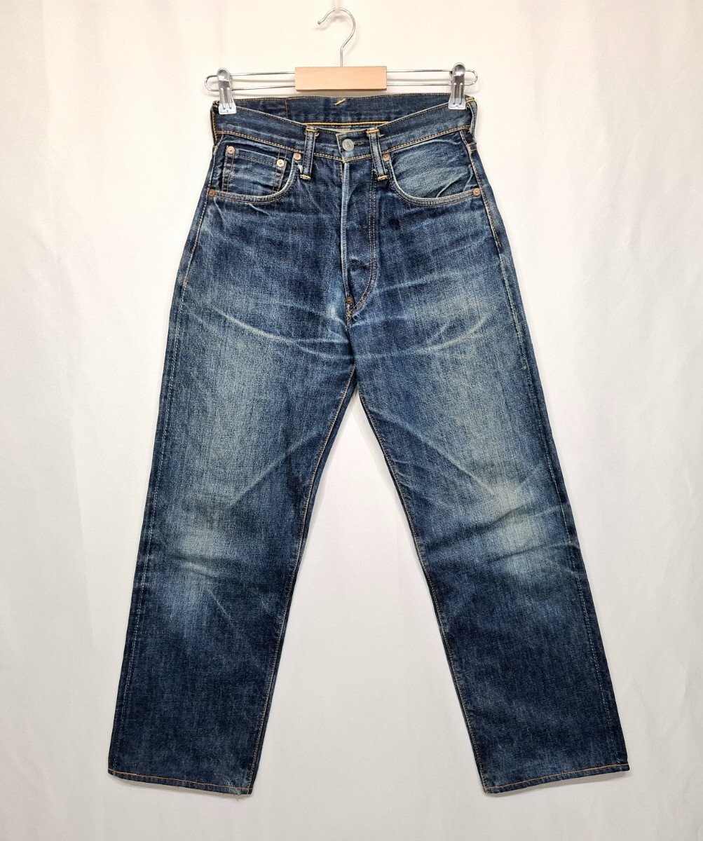 良好 激美色落ち EVISU JEANS 2001 W27 鬼ヒゲ落ち ハチの巣 501XX タイプ 日本製 エビスジーンズ エヴィス MadeInJapan 拍卖