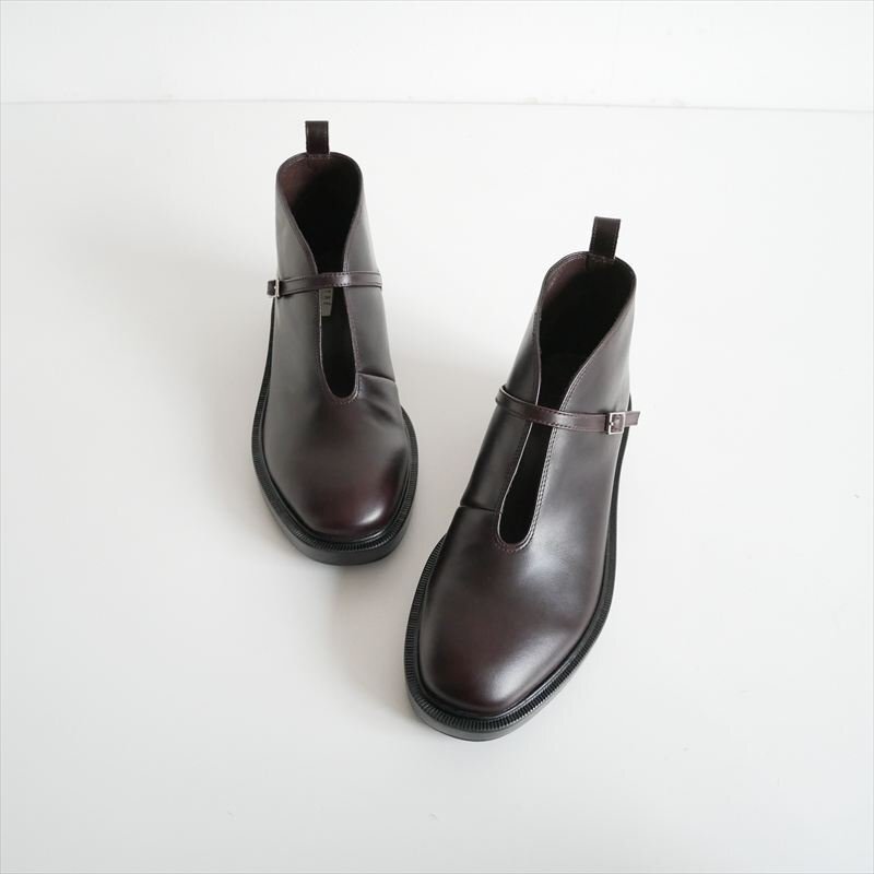 2024AW / ETRE TOKYO エトレトウキョウ / スムースレザーアンクルブーツ 38 / 1224660145-0 / 2512-1424拍卖