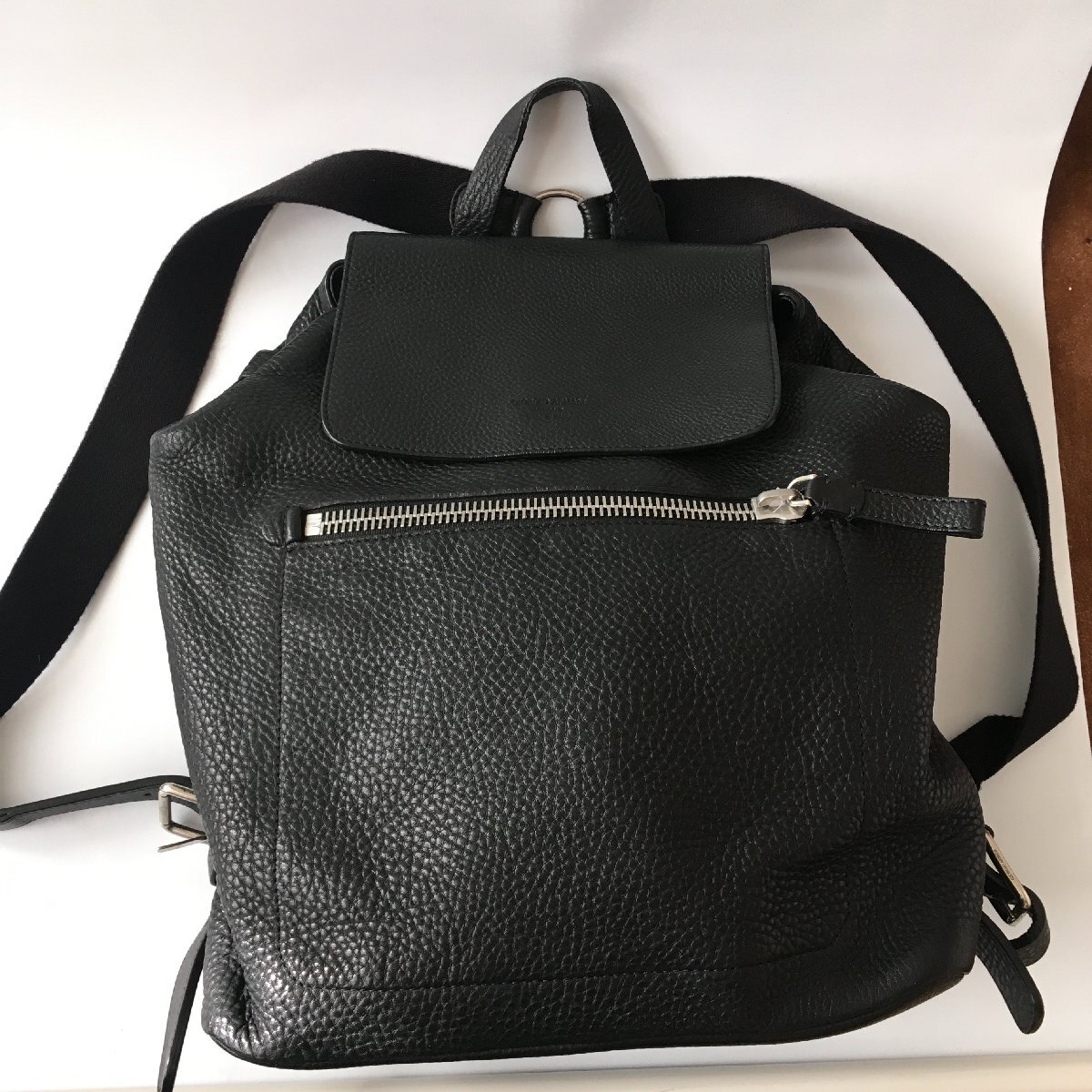 即決 美品 GIORGIO ARMANI ジョルジオアルマーニ レザー リュック バックパック拍卖