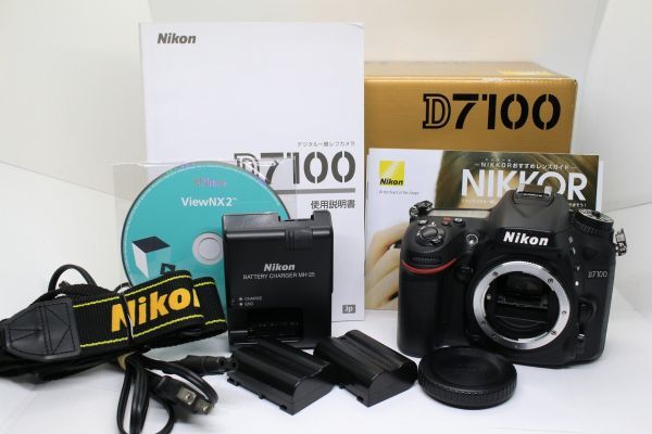 ■AA+/シャッター数2,050回/バッテリー2個付き■ニコン NIKON D7100 ボディ デジタル一眼レフ Digital SLR Body #Z6718拍卖