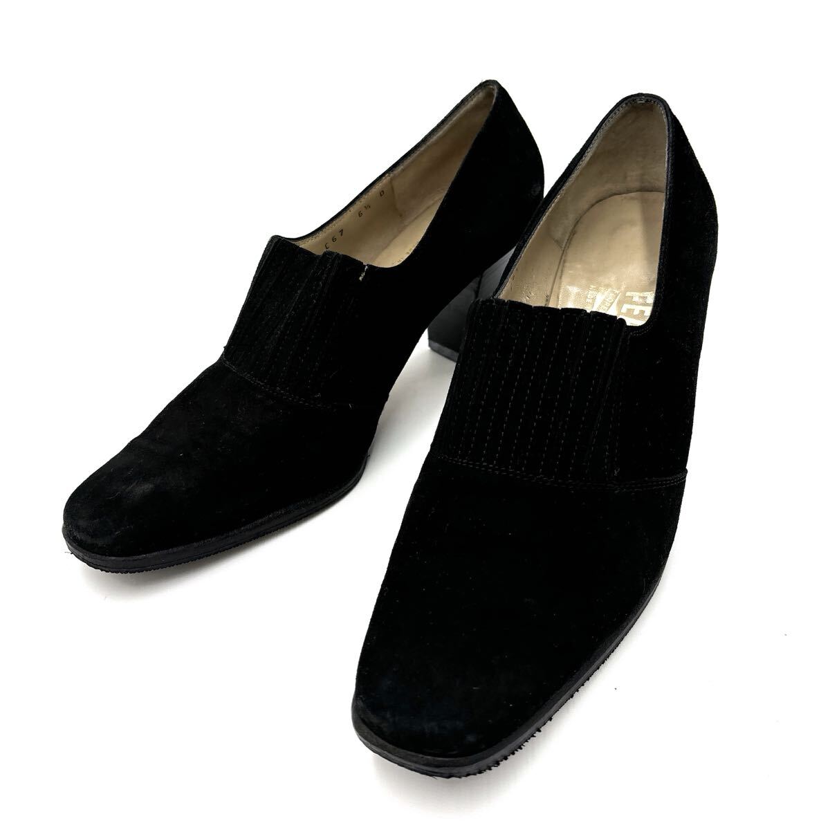 T * イタリア製 '高級婦人靴' Salvatore Ferragamo サルヴァトーレフェラガモ 本革 ヒール / パンプス 6.5D 23.5cm レディース シューズ拍卖