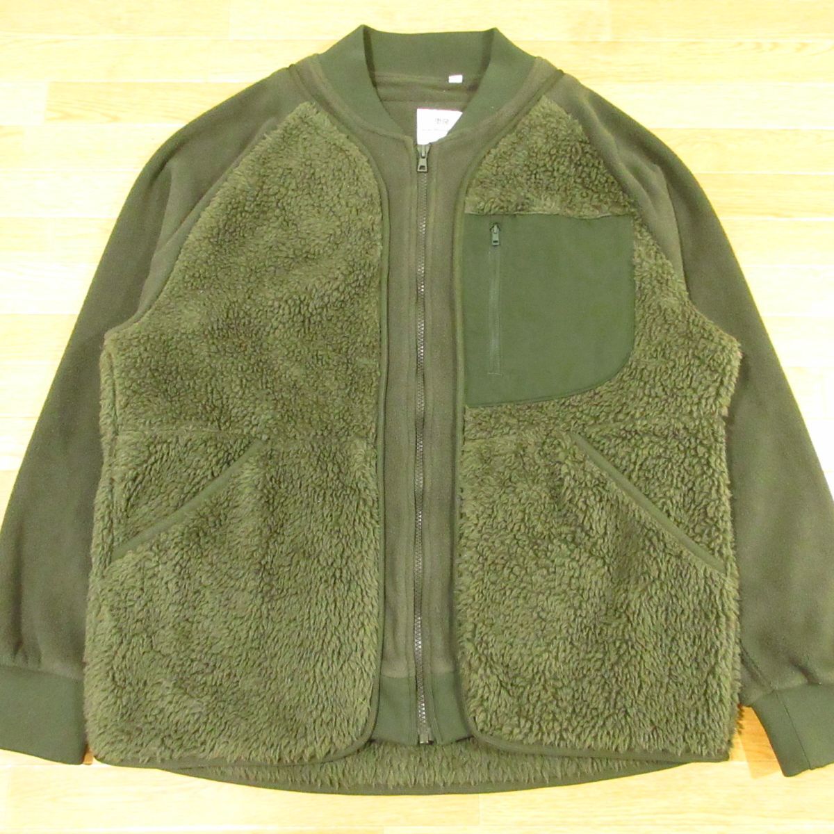 ◎極美品!UNIQLO x White Mountaineering ユニクロ ホワイトマウンテニアリング フリースオーバーサイズジャケット メンズ M ◆AA6218拍卖