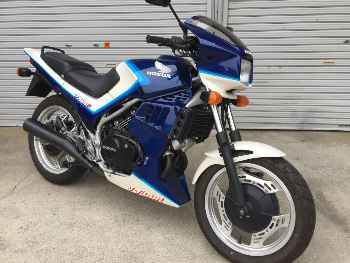 距離浅!昭和58年、NC13 VF400F 書類、鍵付き エンジン実働、ETC2.0装着拍卖