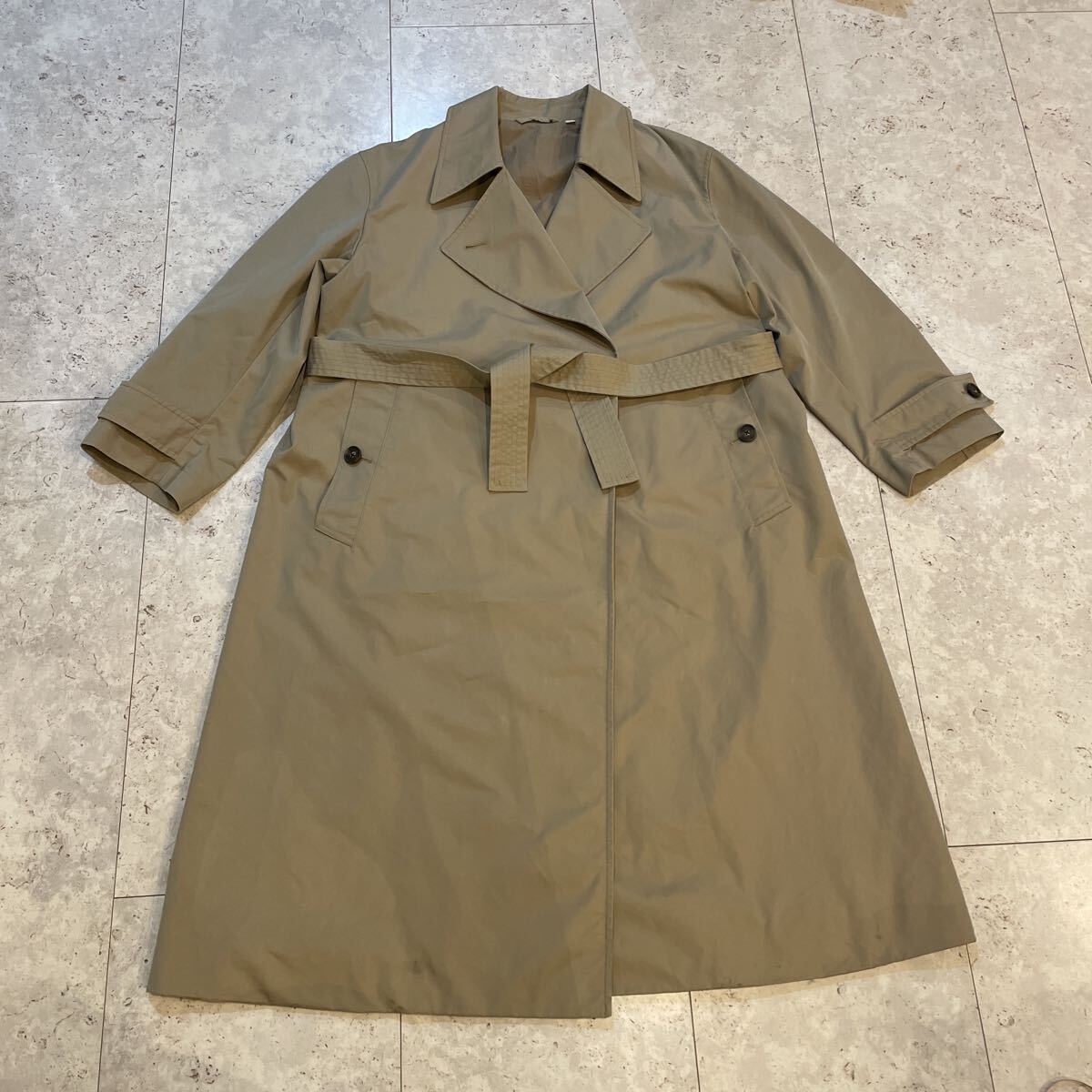 Mサイズ UNIQLO U ユニクロ ユー トレンチコート ベージュ系 ルメール スプリングコート ロングコート レディース オーバーサイズ拍卖
