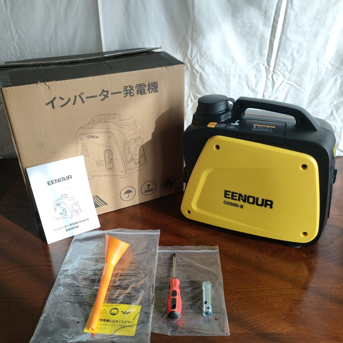 EENOUR カセットボンベ式 GS900i-B インバーター発電機拍卖