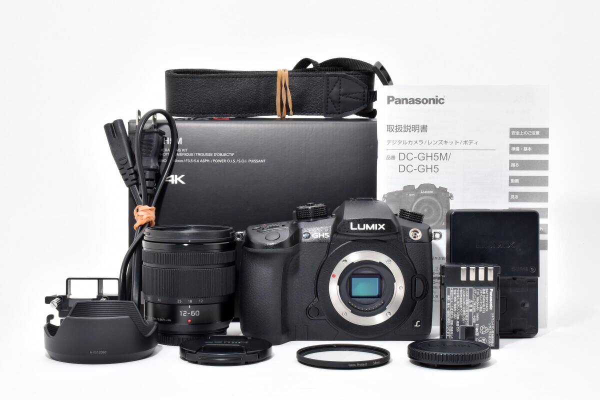 【超美品 】Panasonic パナソニック LUMIX GH5 DC-GH5M ミラーレスカメラ レンズキット 箱付 #594拍卖