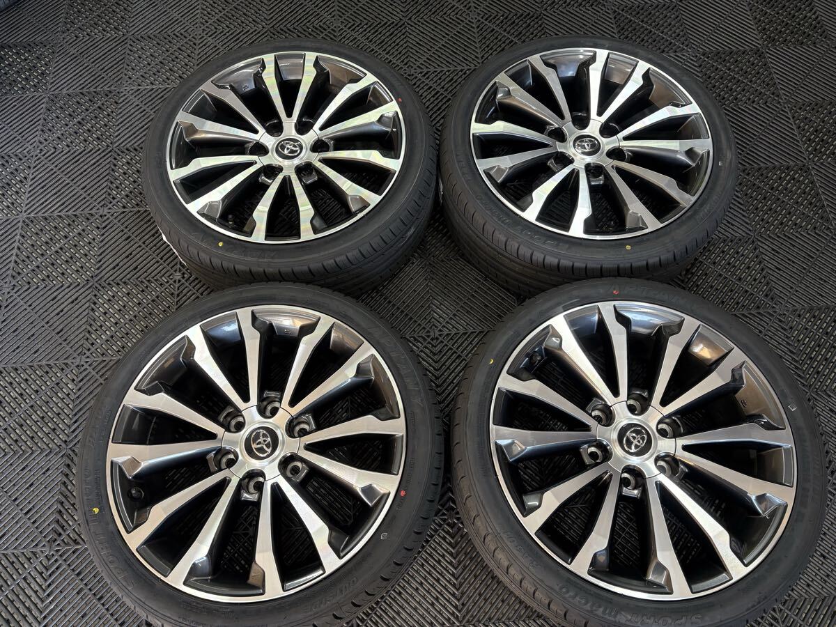 最終値下げ 200系 ハイエース 225/40R19 プラド 150 純正 ホイール タイヤ 新品 4本 19×7.5J +25 6H PCD139.7 後期 19インチ拍卖