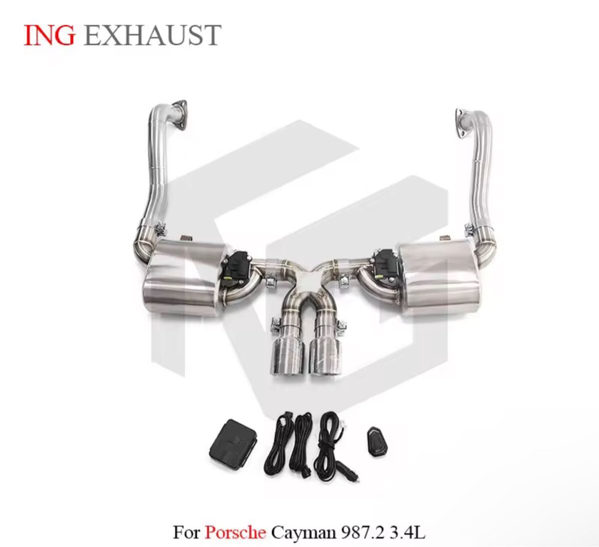 ★ING★ 987 ケイマン 可変バルブ マフラー エキゾースト カスタム ポルシェ PORSCHE 後期 987.2 3.4 S拍卖