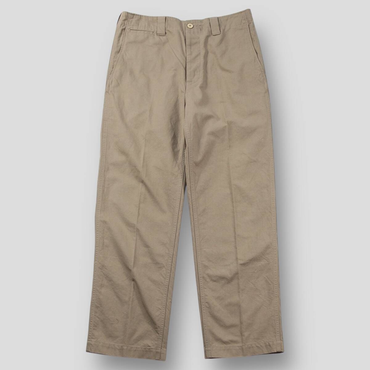 美品 visvim ビズビム 24AW WIDE CHINO PANTS ワイドチノパンツ 0124205008008 2 ベージュ ワイドパンツ ワークパンツ SSM7139拍卖