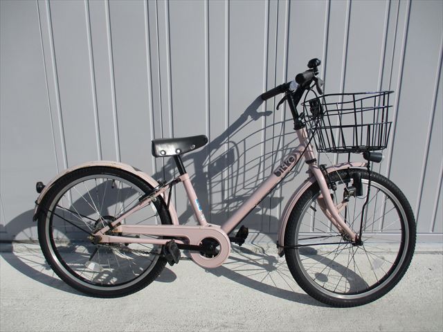 E872★14800円★整備済み 中古子供自転車 ブリヂストン ビッケ【22インチ ピンク 】 入札お待ちしております(*^▽^*)拍卖