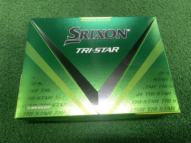 【新品・未使用品】DUNLOP ダンロップ SRIXON スリクソン TRI-STAR トライスター カラー パッションイエロー 1ダース 12球拍卖