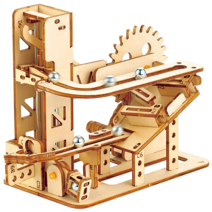 【新品】ARTEC 木製エレベーター式コースタークラフトキット/工具不用 知育玩具 工作 木工 学習玩具 手作り AWC-104拍卖