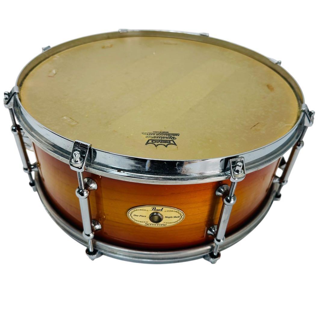 即決 送料無料 パール スネアドラム One-Pice Maple Shell 14インチ Pearl SensiTone 14インチ センシトーン ワンピース拍卖