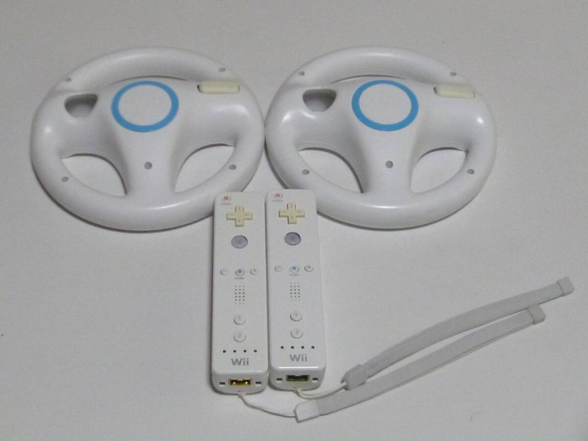 HD01【即日発送 送料無料 動作確認済】Wii ハンドル リモコン ストラップ2個セット 白 ホワイト 任天堂 純正 コントローラー拍卖