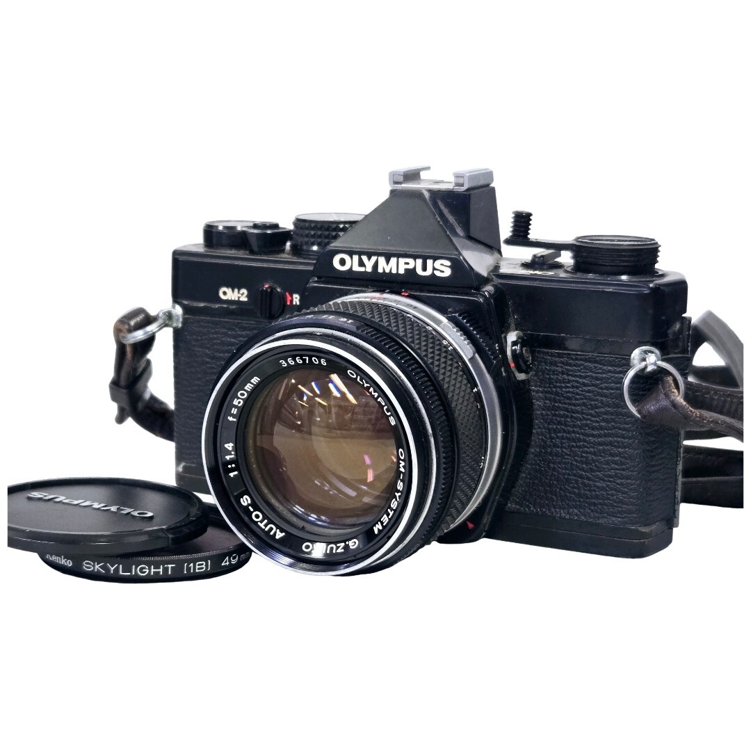 【返品保証】 オリンパス Olympus OM-2 ブラック OM-SYSTEM G.ZUIKO AUTO-S 50mm F1.4 フィルムカメラ ボディレンズセット Z7518拍卖