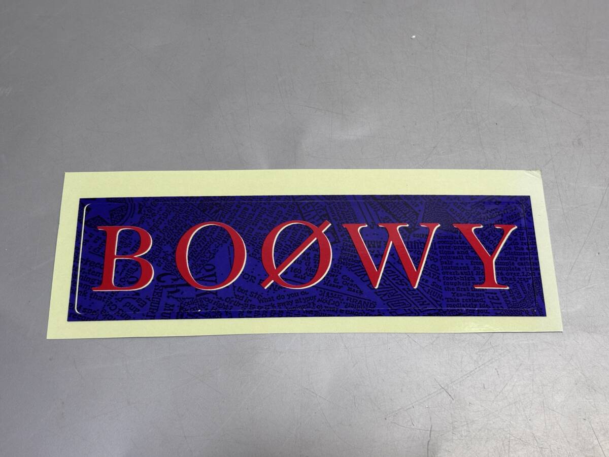 d5548◆BOOWY 当時モノロゴステッカー◆5×19cm拍卖