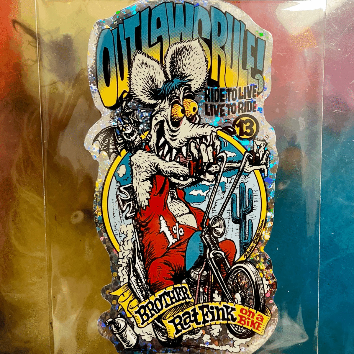 ラットフィンク ロッキンジェリービーン ブラザーフィンク ビニール ステッカー シール RAT FINK Rockin'Jelly Bean BROTHER FINK 拍卖