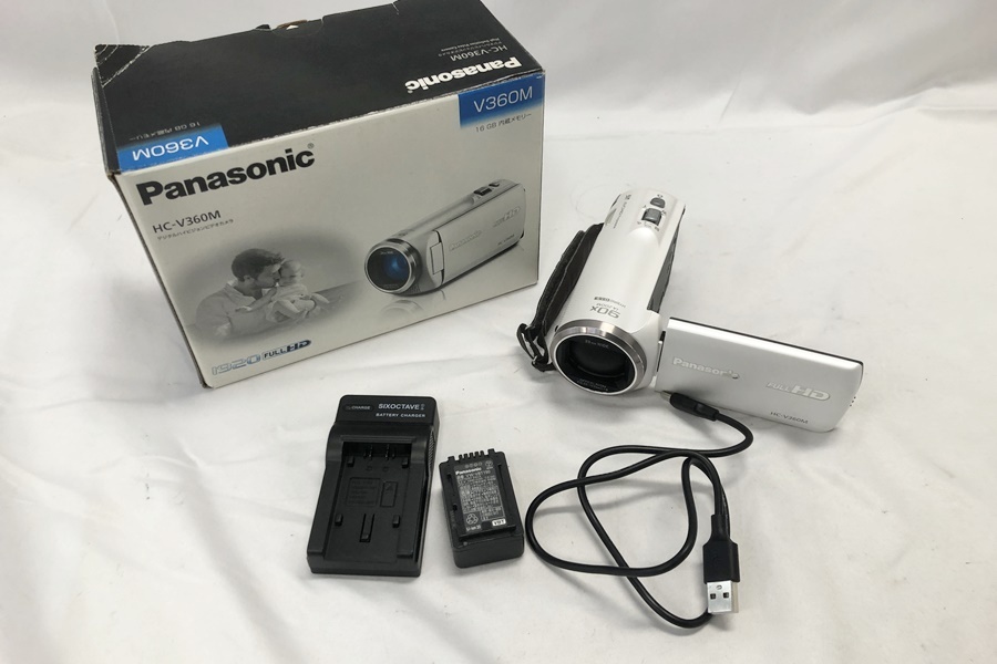 【送料無料】東京)◇Panasonic パナソニック HC-V360M デジタルハイビジョンビデオカメラアダプタ 欠品 2016年製拍卖