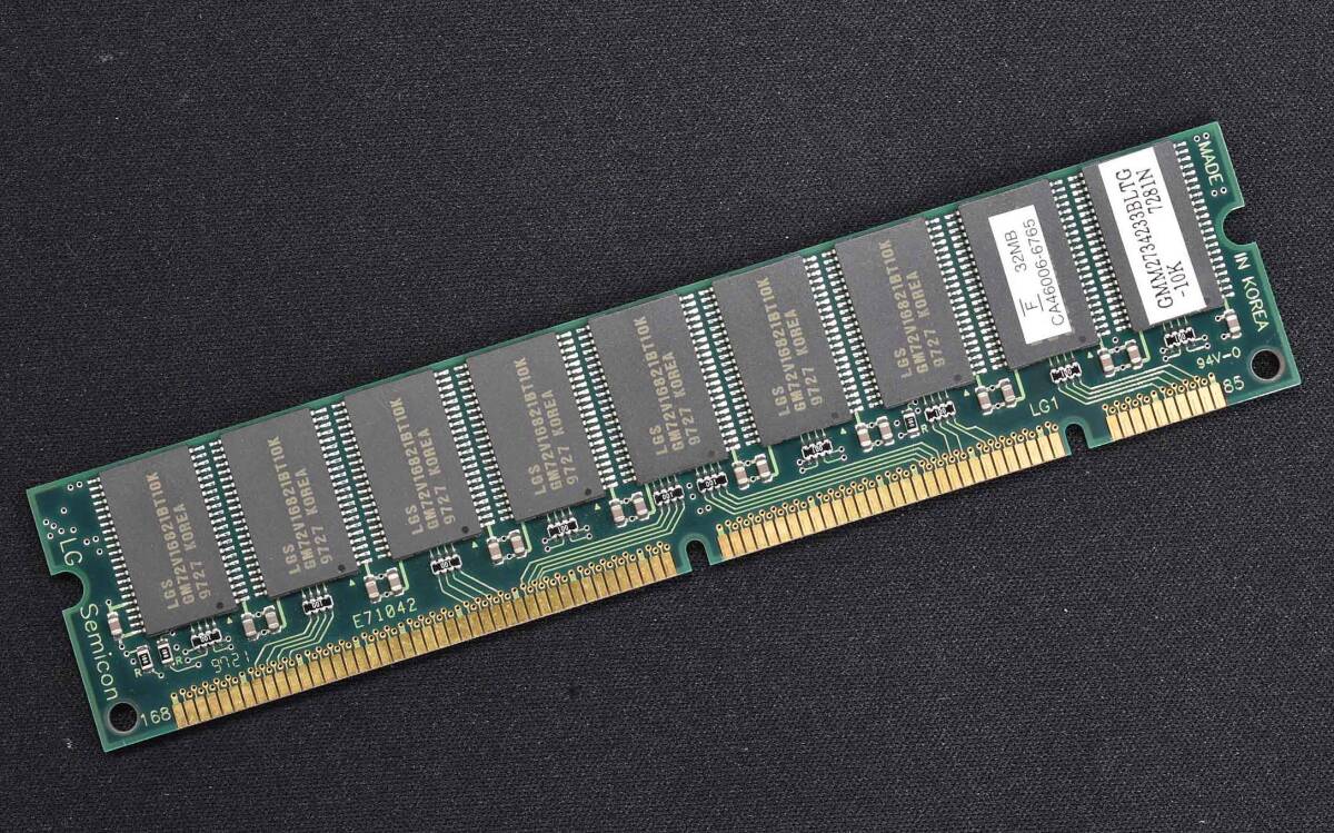 32M PC66 SDRAM168pin ECC Unbuffered DIMM (18chip 両面実装) ECC 機能搭載 (管:SA7033拍卖