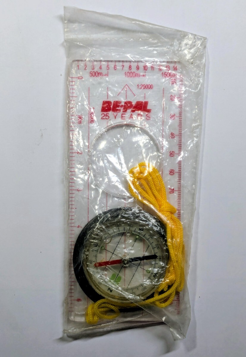 ビーパルBE-PAL アウトドア付録 方位磁石 コンパス未開封品拍卖