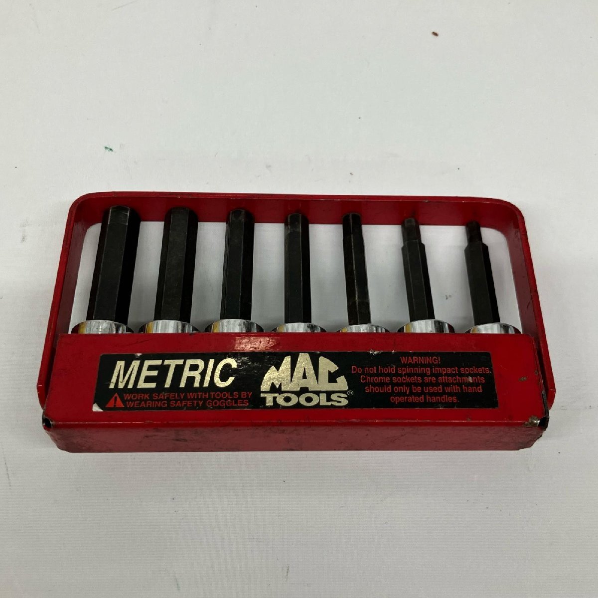 △△ MAC TOOLS マック 7Pc. 3/8メトリック アドバンスドヘックスソケットセット XTSY やや傷や汚れあり拍卖