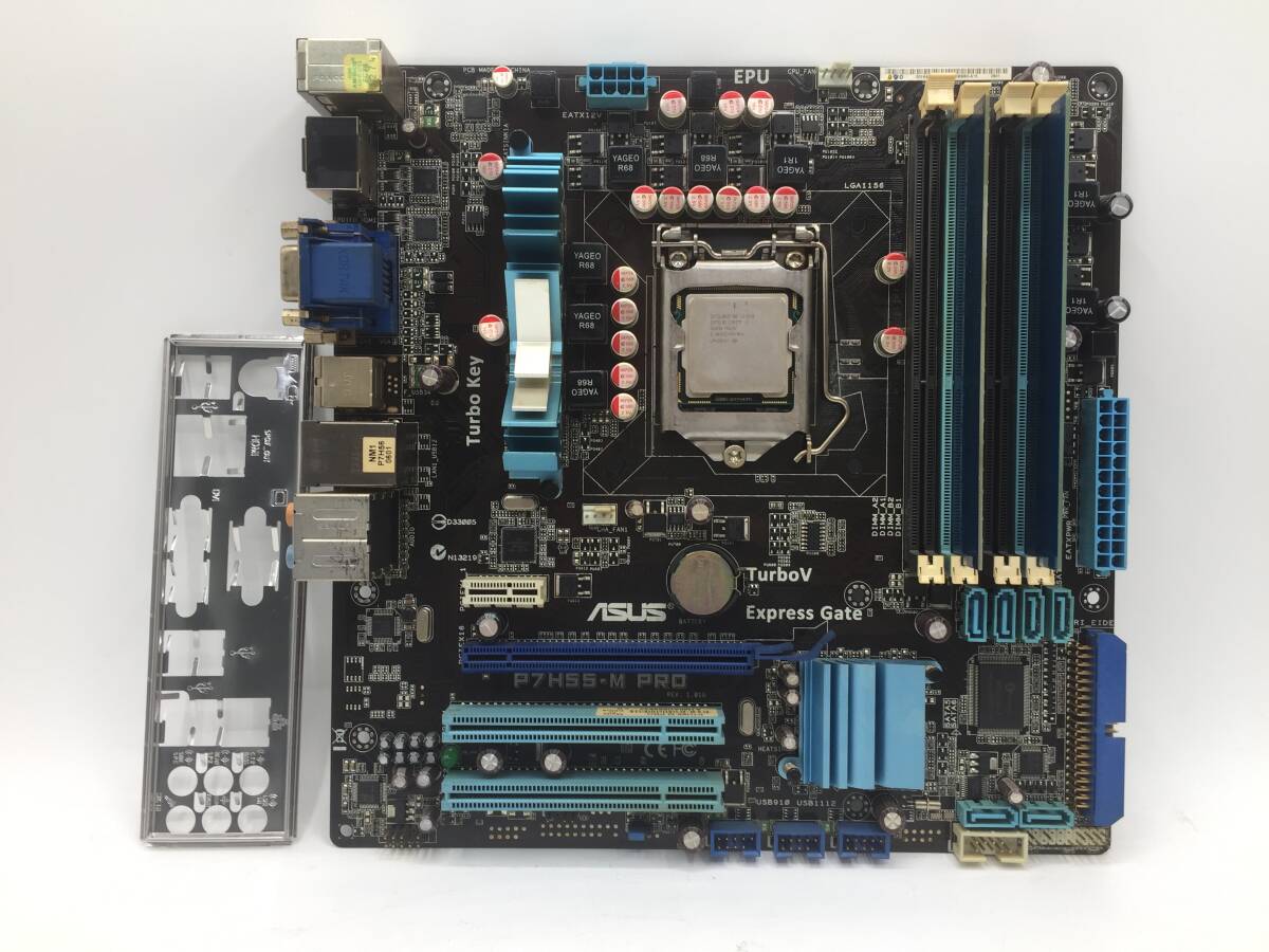 ASUS P7H55M PRO / LGA1156 / Micro ATX マザーボード / Core i3 540 / DDR3 2GBx2 / BIOS確認拍卖