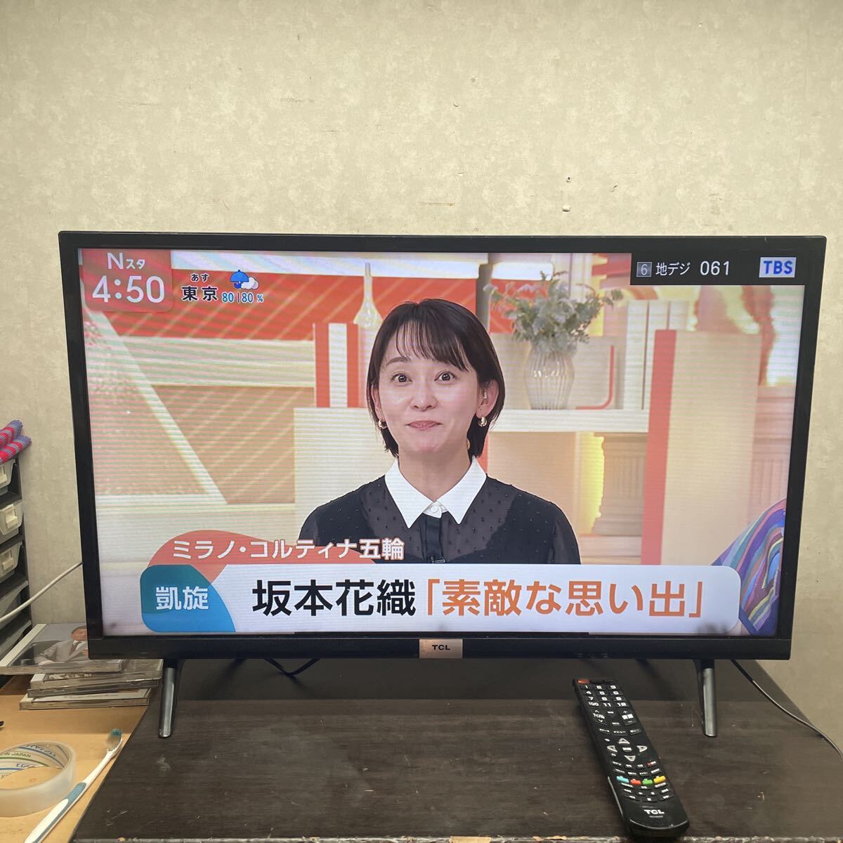 TCL ハイビジョン液晶カラーテレビ 32D400 32V型 20年製拍卖