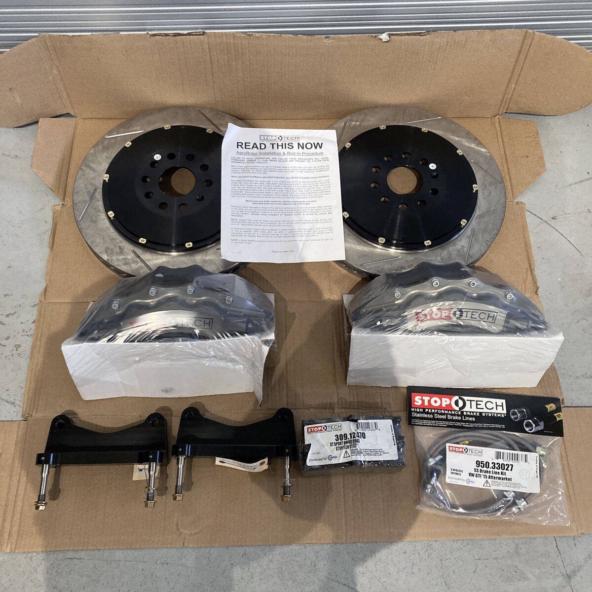 STOP TECH Big Brake Kits 83.896.6800.R1 アウディS3(8V)VWゴルフ7R【新品】拍卖