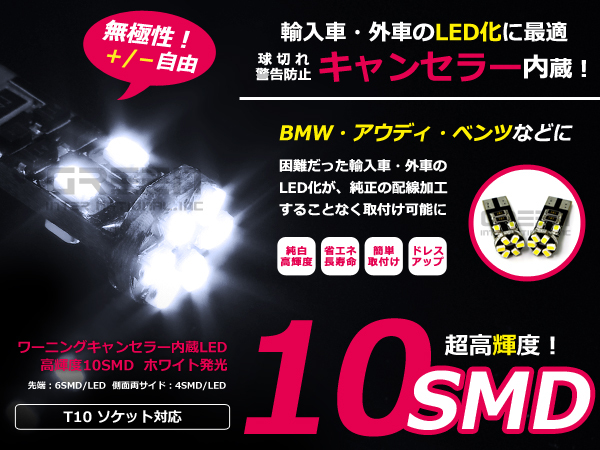 MINI ミニクーペ R58 LED ポジションランプ 車幅灯 キャンセラー付き 2個セット拍卖